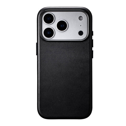 iPhone 18 Pro Max Leather Case - MagSafe - Noir Black