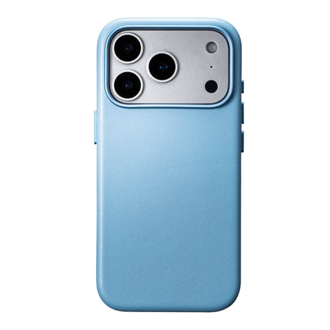 iPhone 18 Pro Max Leather Case - MagSafe - Sky Blue
