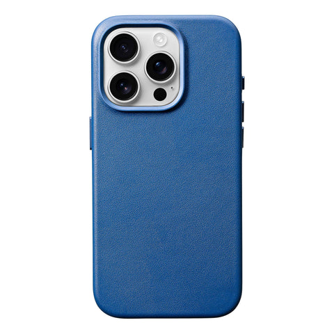 iPhone 15 Pro Max Leather Case - MagSafe - Sapphire Blue