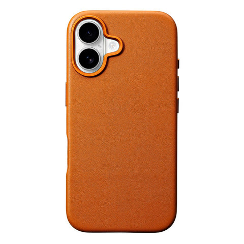 iPhone 16 Leather Case - MagSafe - Cognac Brown