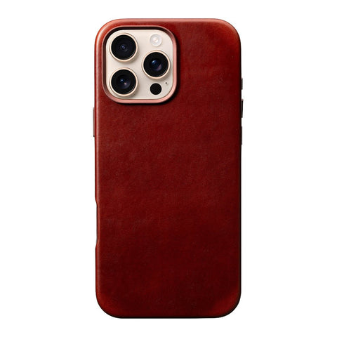 iPhone 16 Pro Leather Case - MagSafe - Sepia Brown