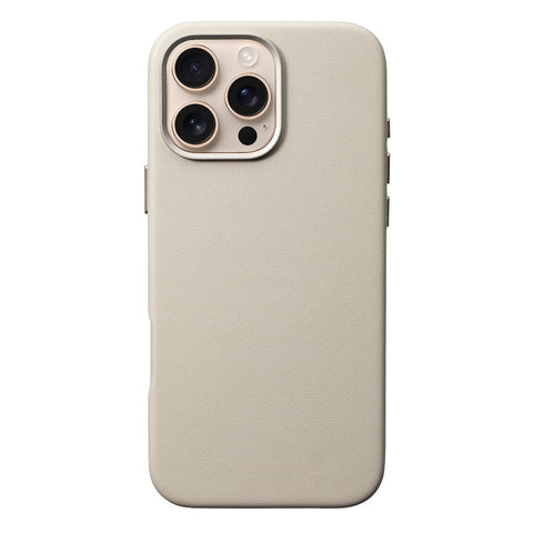 iPhone 16 Pro Leather Case - MagSafe - Stone Grey