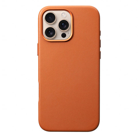 iPhone 16 Pro Max Leather Case - MagSafe - Cognac Brown