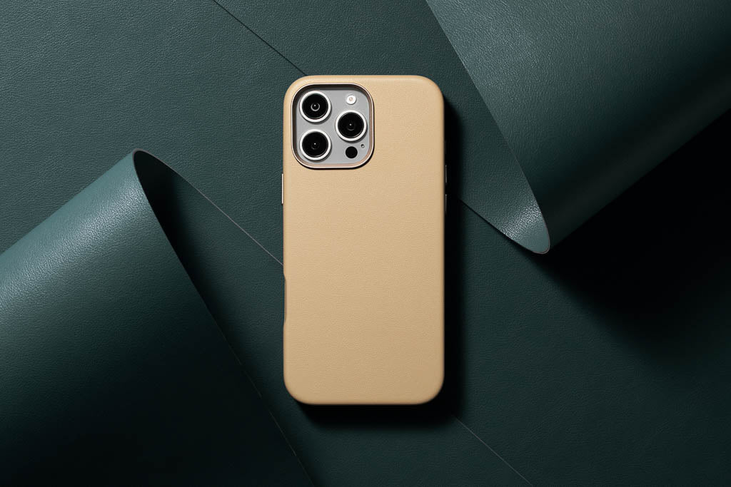 Leather iPhone 16 Pro Max Case - Desert Beige | Casebelle