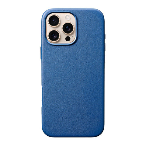 iPhone 16 Pro Max Leather Case - MagSafe - Sapphire Blue
