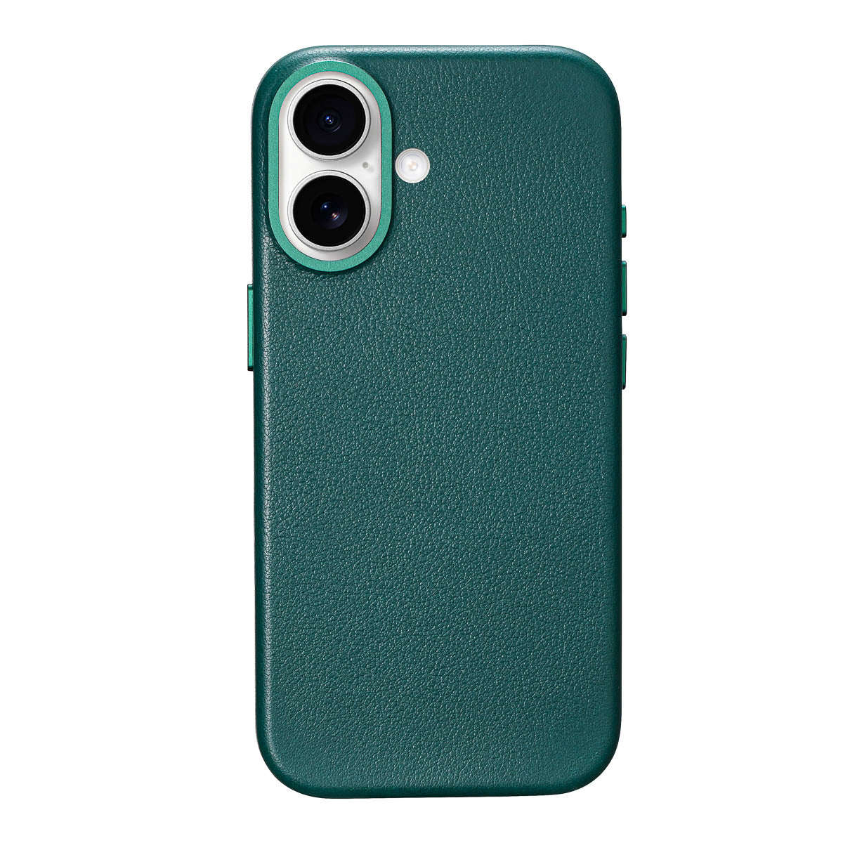 iphone 17 leather case in racing green - full-grain Italian leather magsafe case