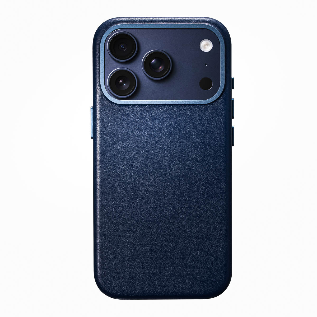 Leather iPhone 17 Pro Case - Steel Blue | Casebelle