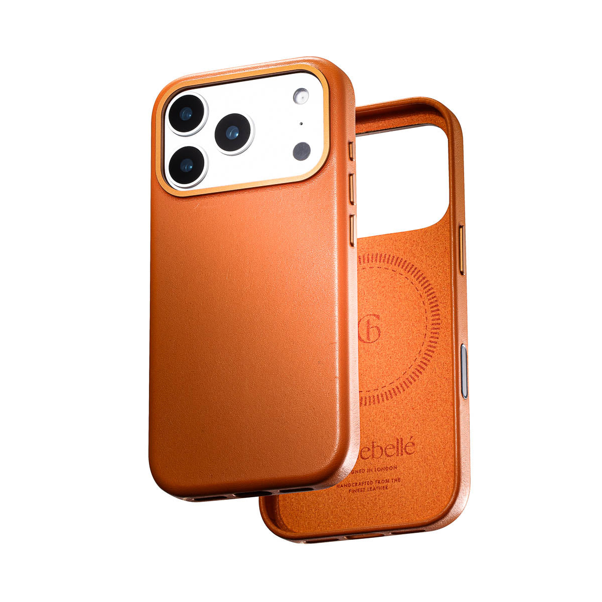 Leather iPhone 17 Pro Max Case - Cognac Brown | Casebelle