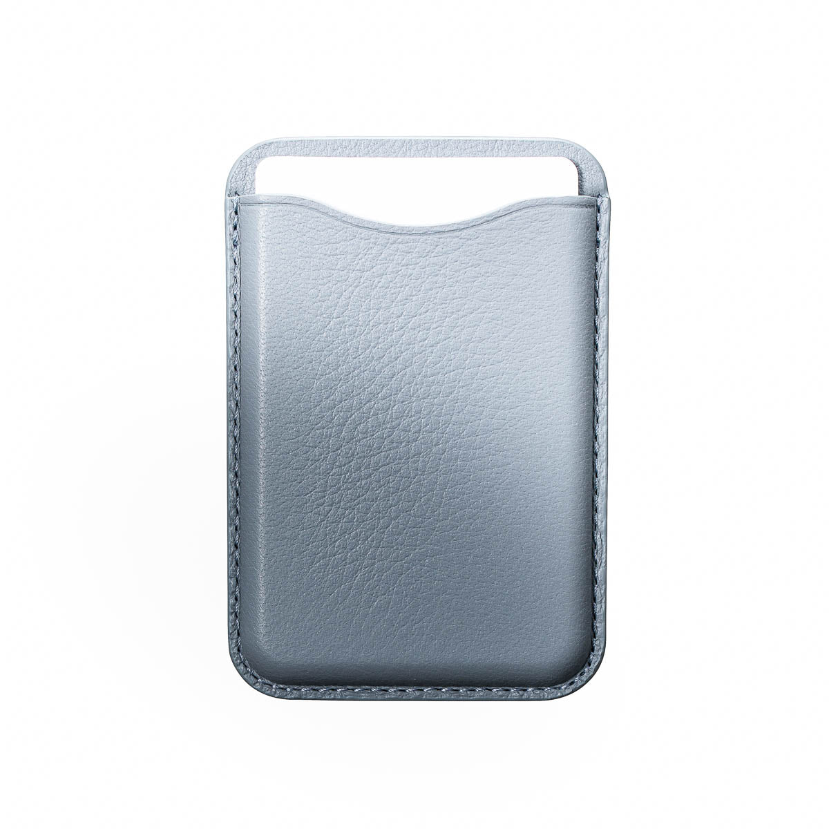 Casebelle leather MagSafe wallet in Pale Blue - full-grain leather card holder