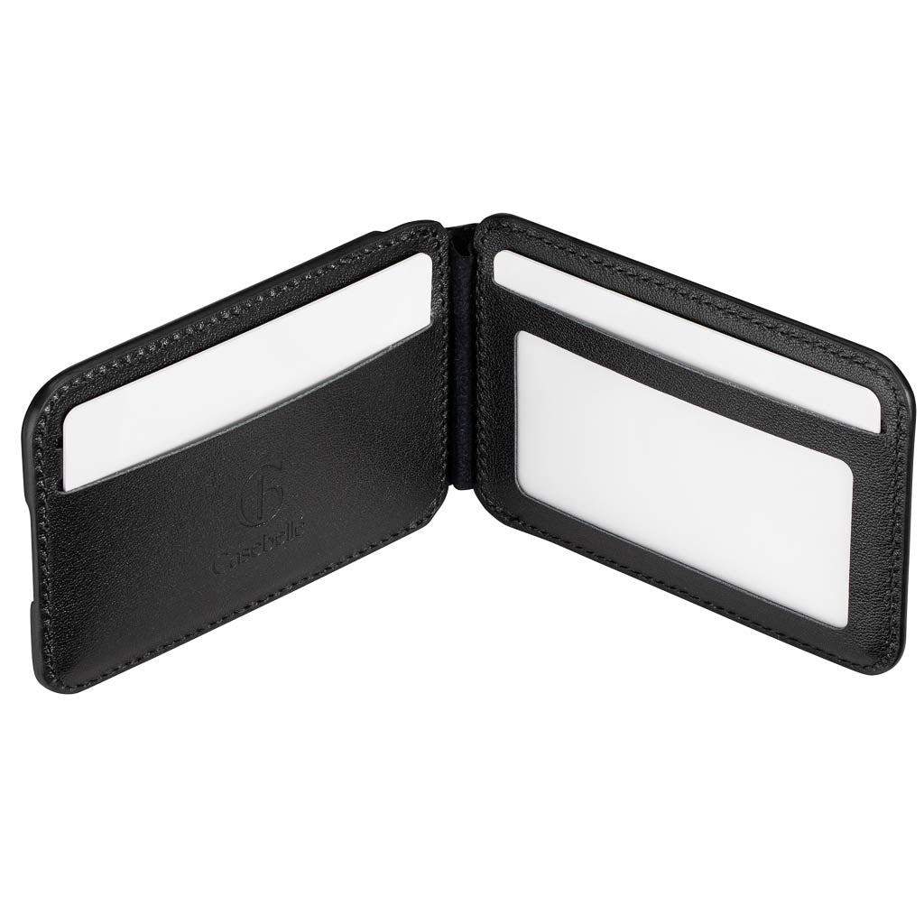 Timeless Luxe - MagSafe Compatible Kickstand Wallet - Obsidian Black