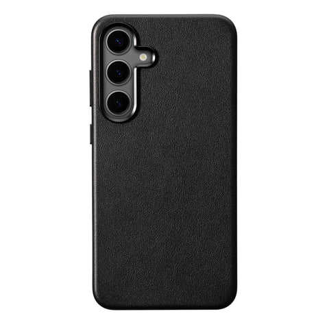 Samsung Galaxy S24 Plus Leather Case - Obsidian Black