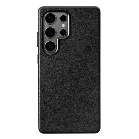 Samsung Galaxy S24 Ultra Leather Case - Obsidian Black