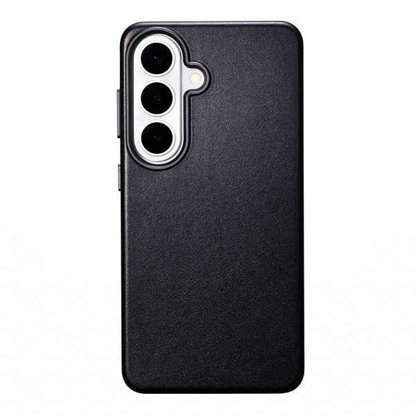 Samsung Galaxy S26 Leather Case - Obsidian Black | Casebelle