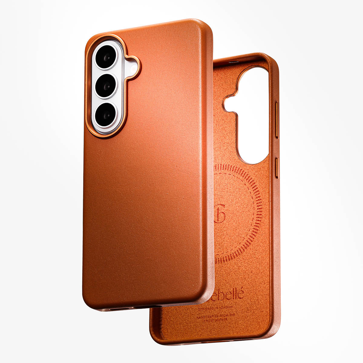 Samsung Galaxy S26 Plus Leather Case - Cognac Brown