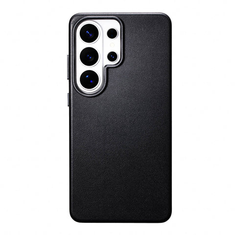 Samsung Galaxy S26 Ultra Leather Case - Obsidian Black